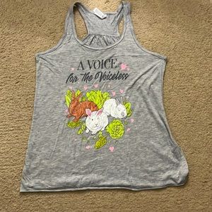 “A Voice For The Voiceless” Flowy Racerback Tank